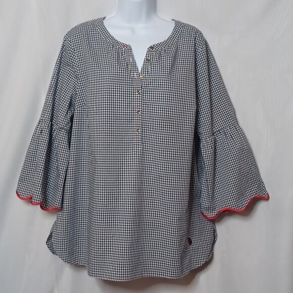Talbots The Opra Magazine Collection Checkered Top. Size XL - Picture 3 of 13